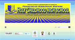 Desktop Screenshot of holychildhoodhighschool.org