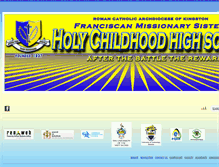 Tablet Screenshot of holychildhoodhighschool.org